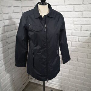 North End Ladies Size Medium Black Full Zip Lined EZEM System Lightweight Jacket